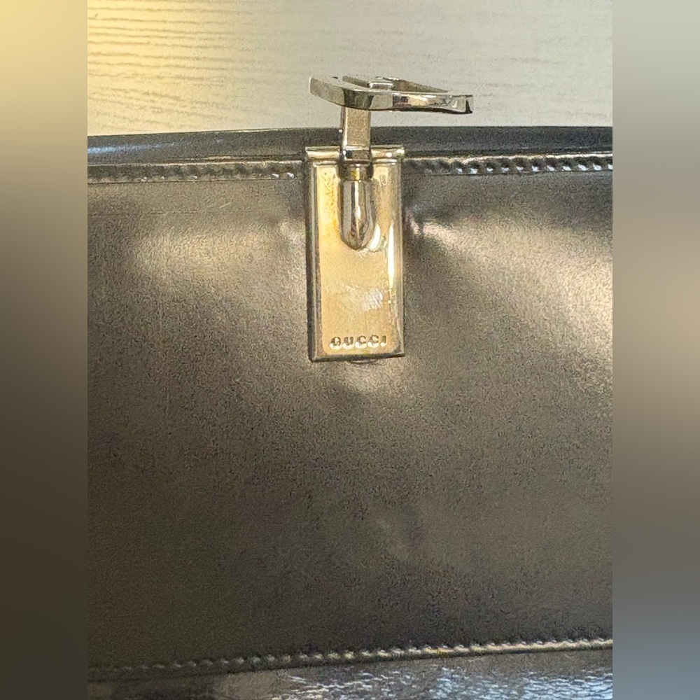 🖤 Gucci Black Patent Leather Long Wallet / Continental Wallet in Box - Picture 11 of 17